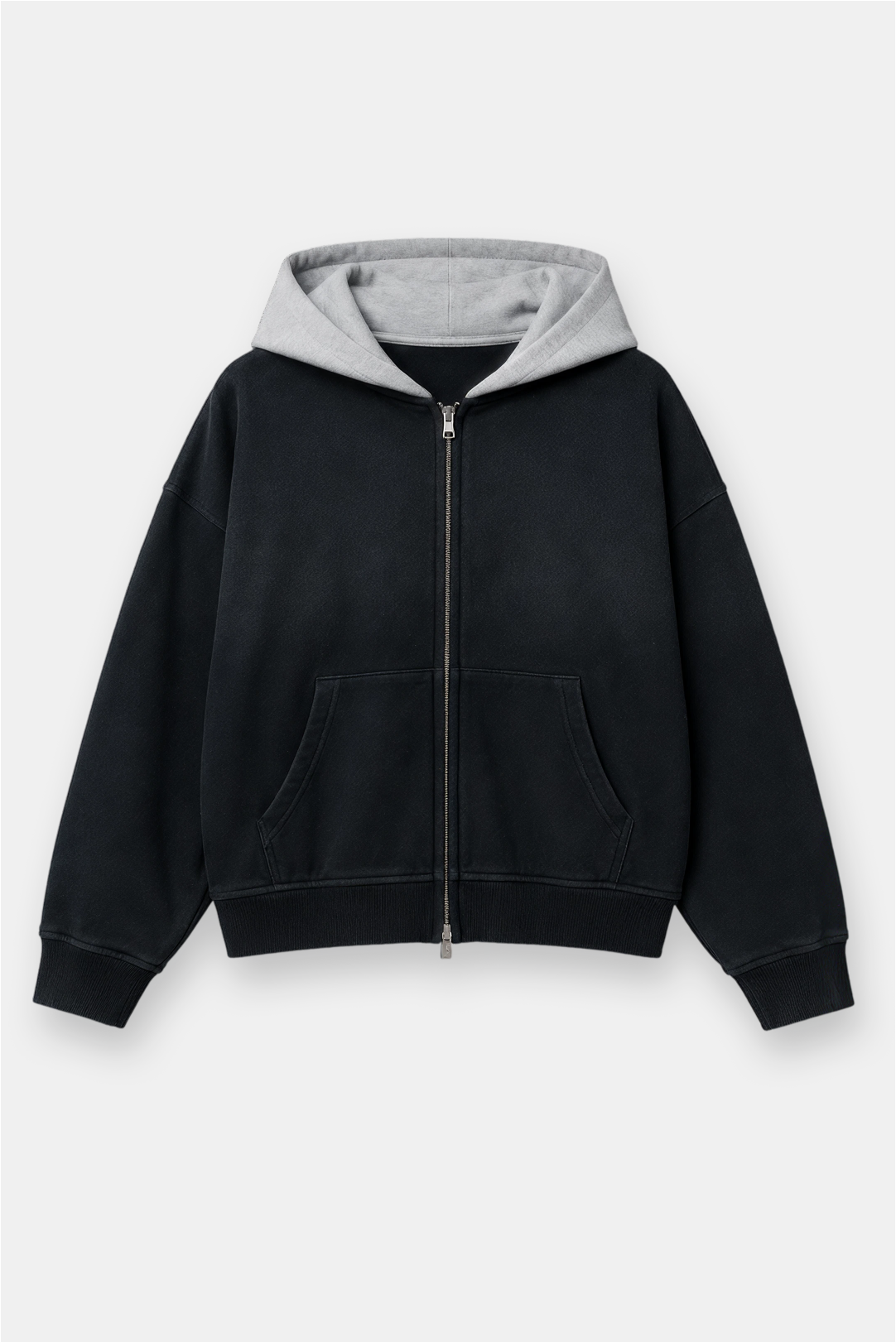 Two Tone Oversized Sun-Dried Zip Up *SIZE DOWN 1 SIZE*