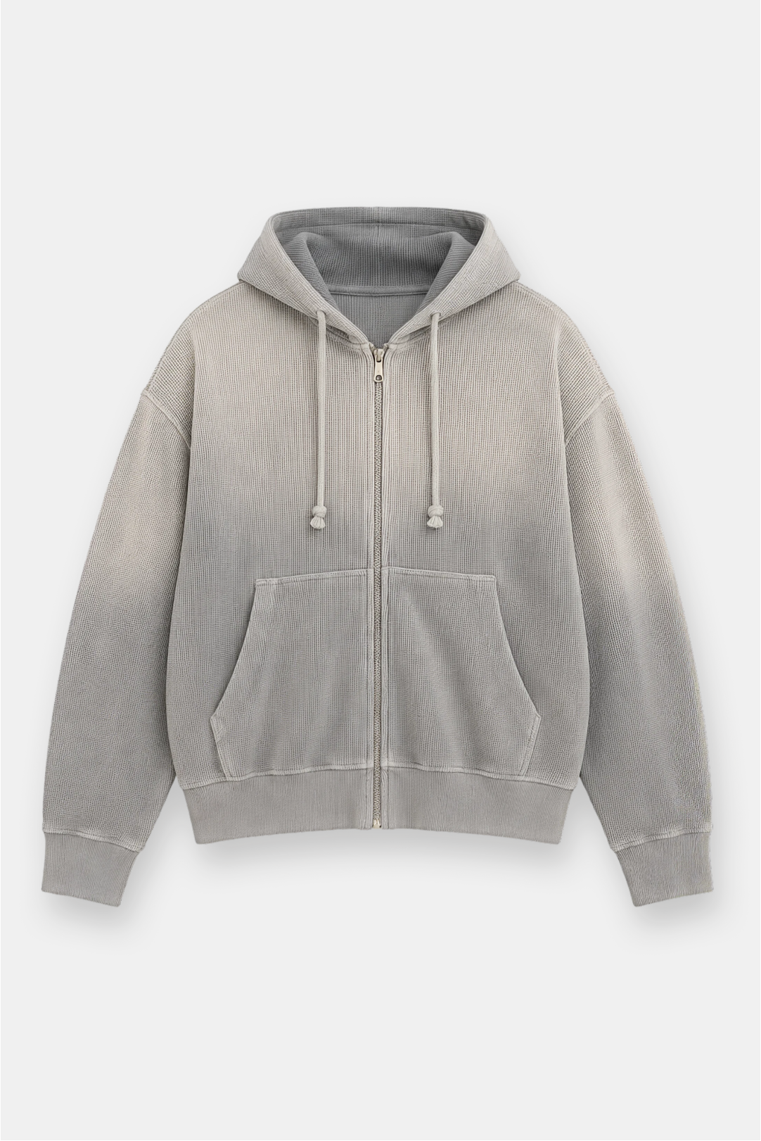 Sun-Dried Waffle Knit Baby Zip Up