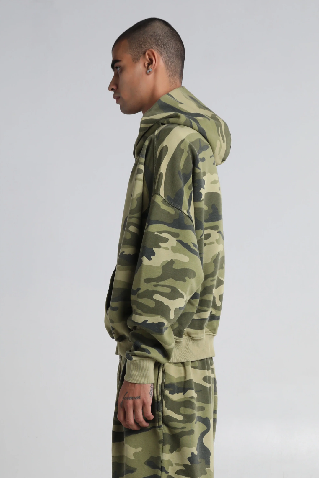 Cropped Double Zip Hoodie