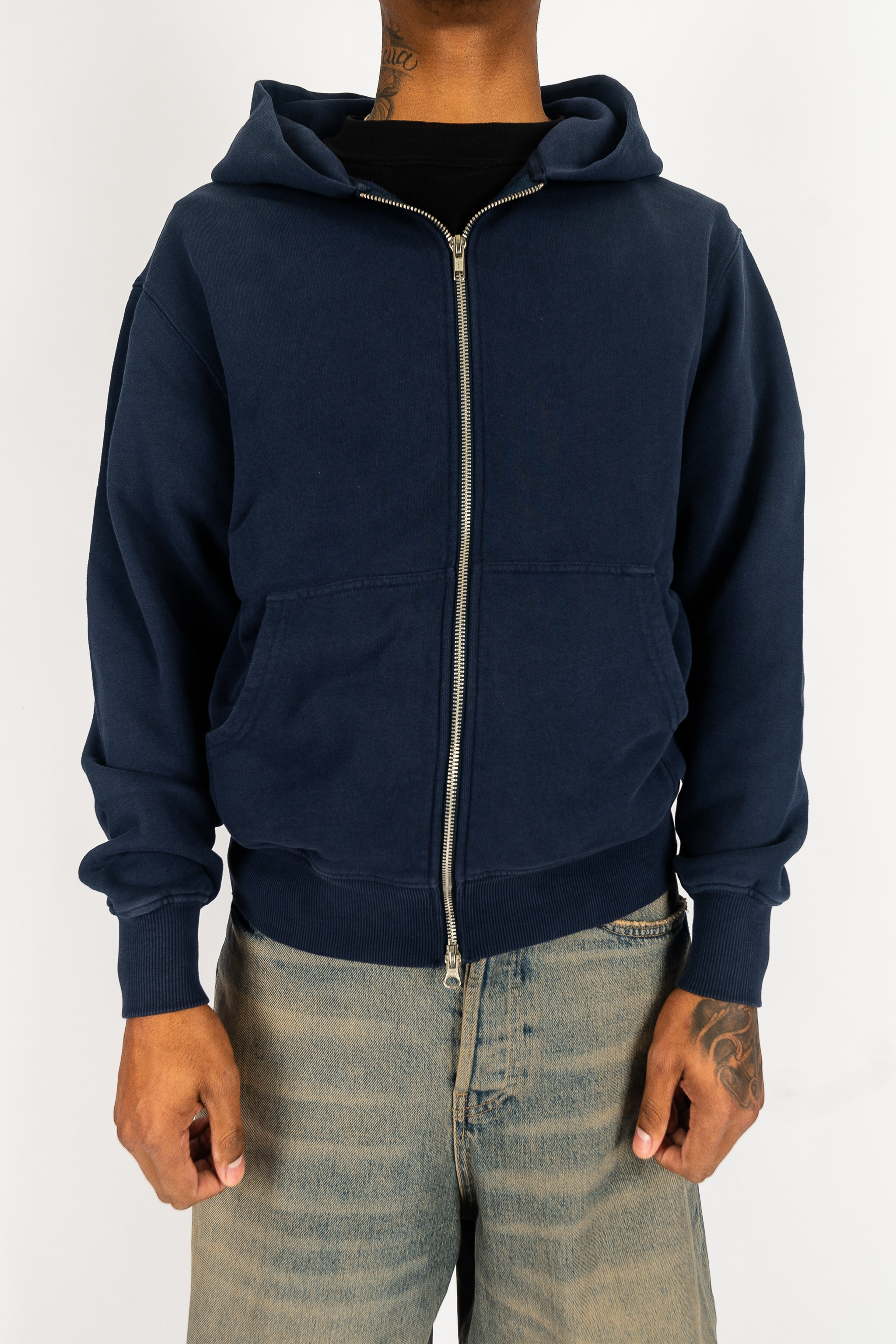 Garment Dye Zip Up Fleece