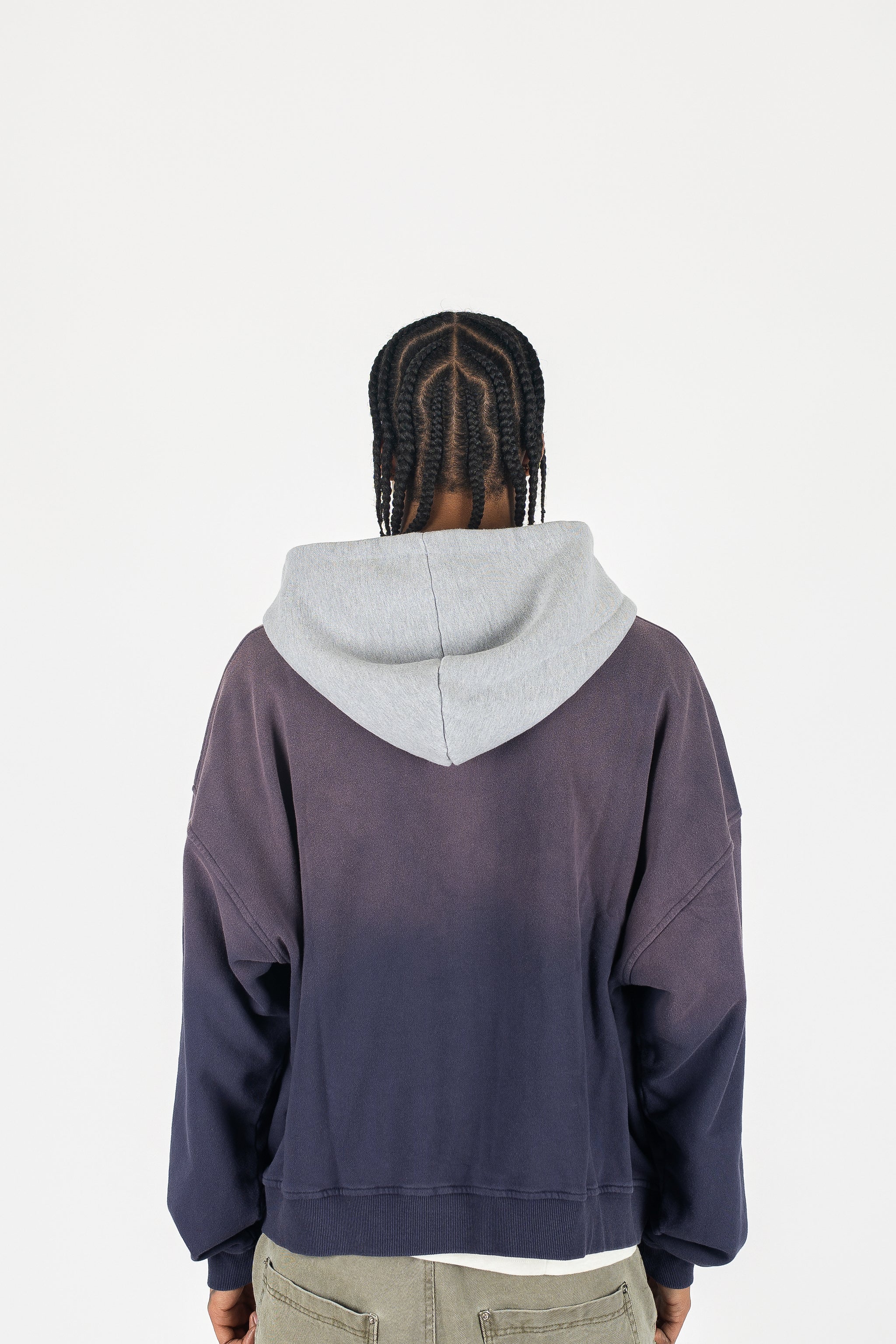 Two Tone Oversized Sun-Dried Zip Up *SIZE DOWN 1 SIZE*