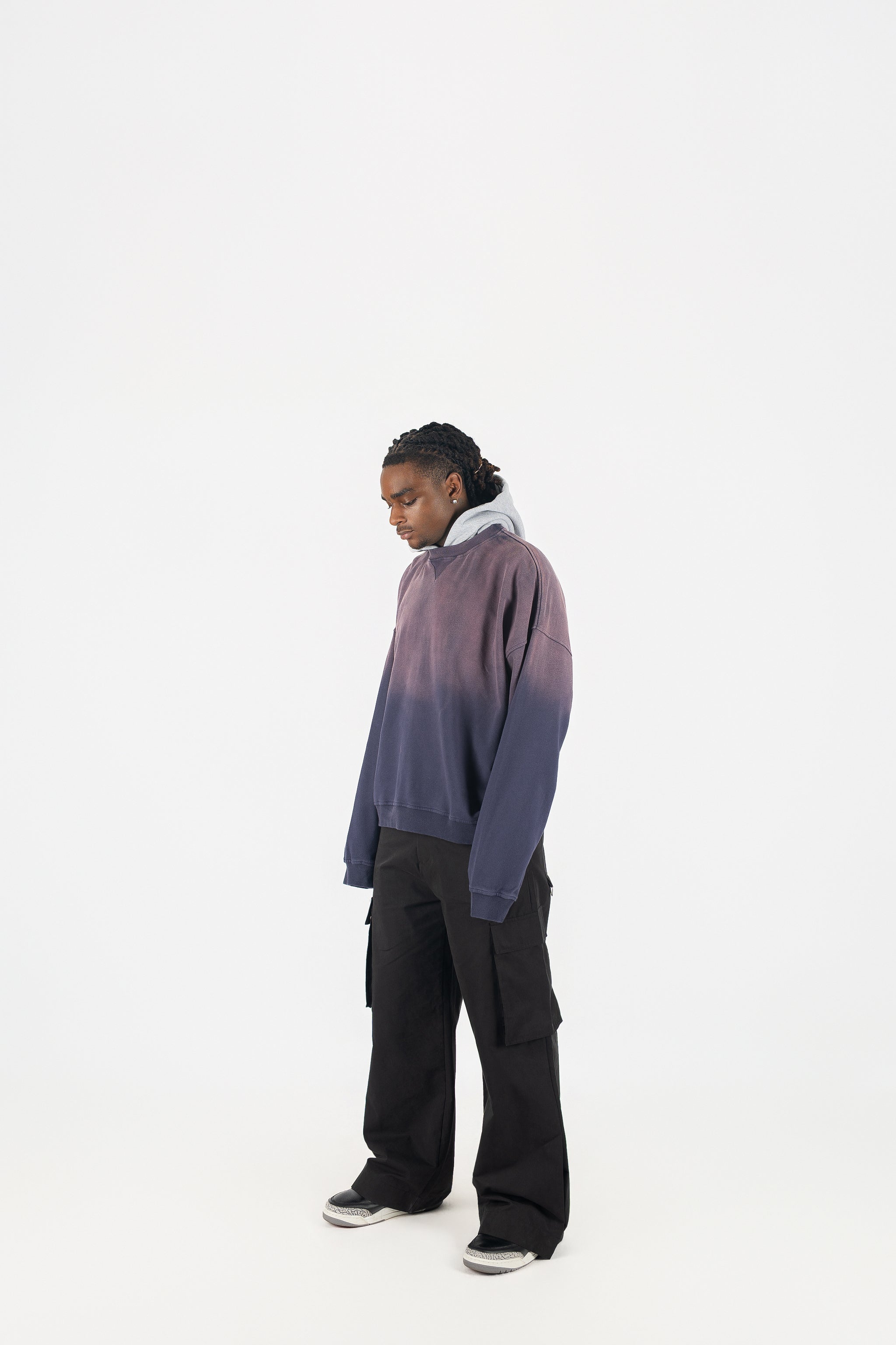 Two Tone Oversized Sun-Dried Hoodie *SIZE DOWN 1 SIZE*