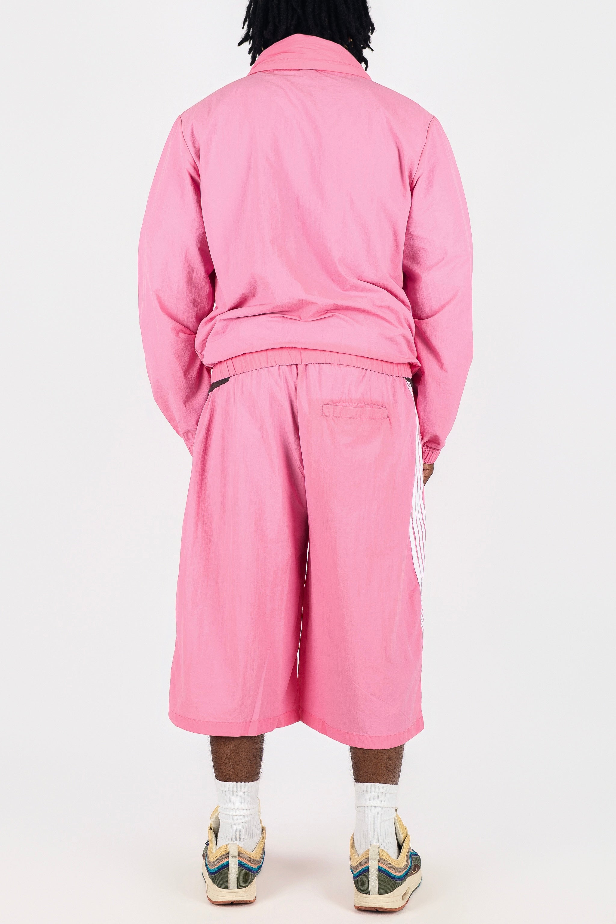 Nylon Racer Windbreaker Jacket and Shorts Set