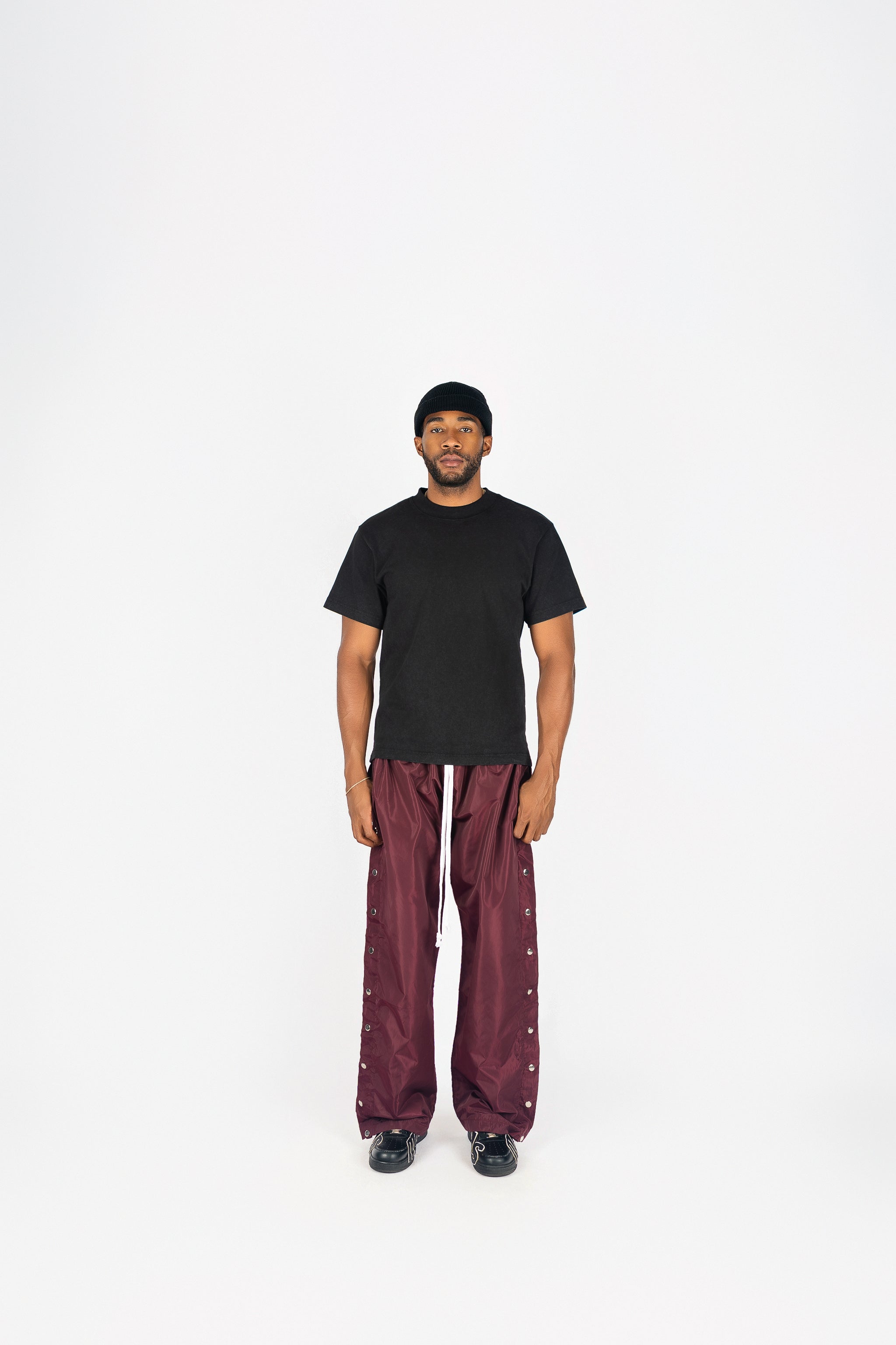 Side Snap Nylon Pants