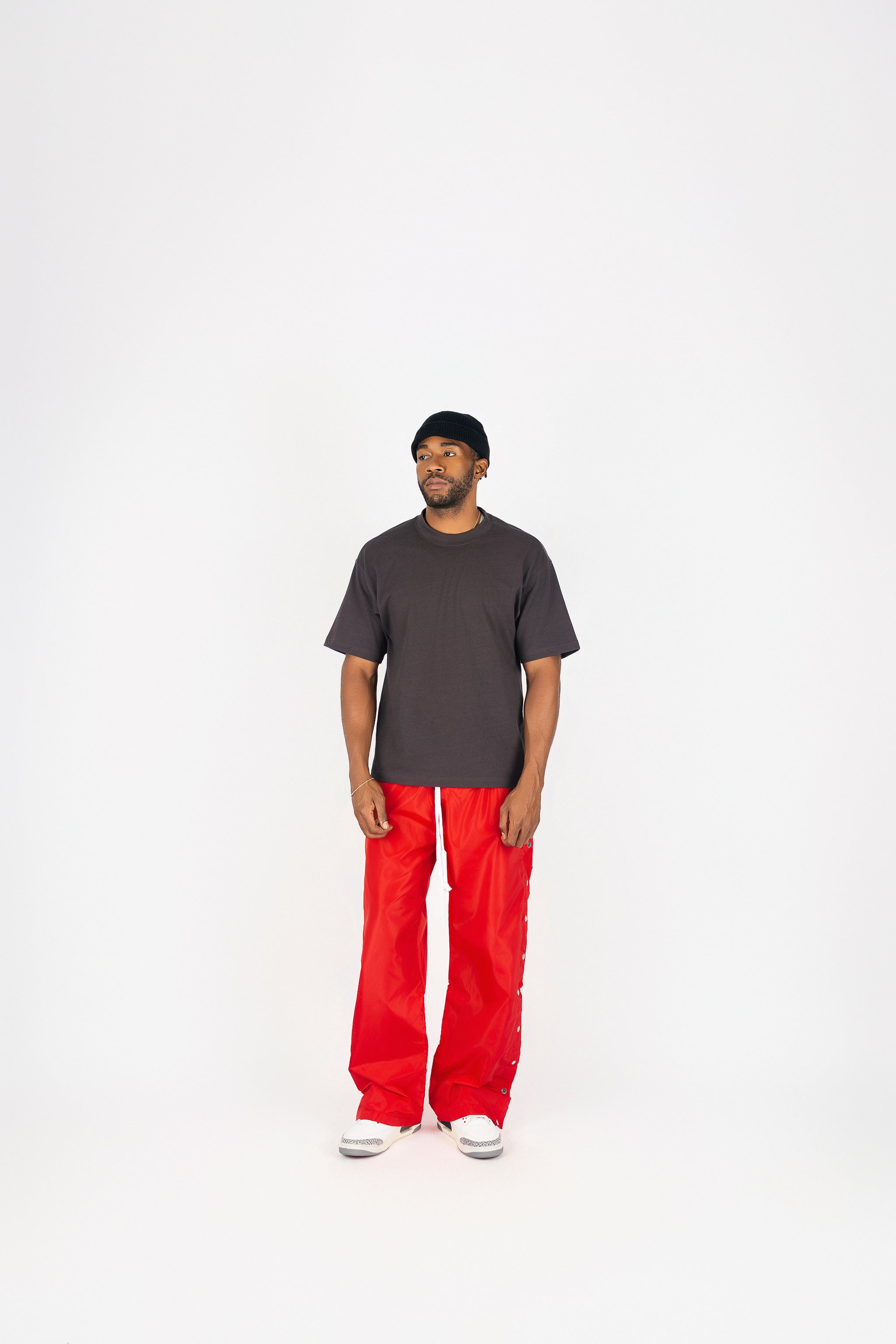 Side Snap Nylon Pants