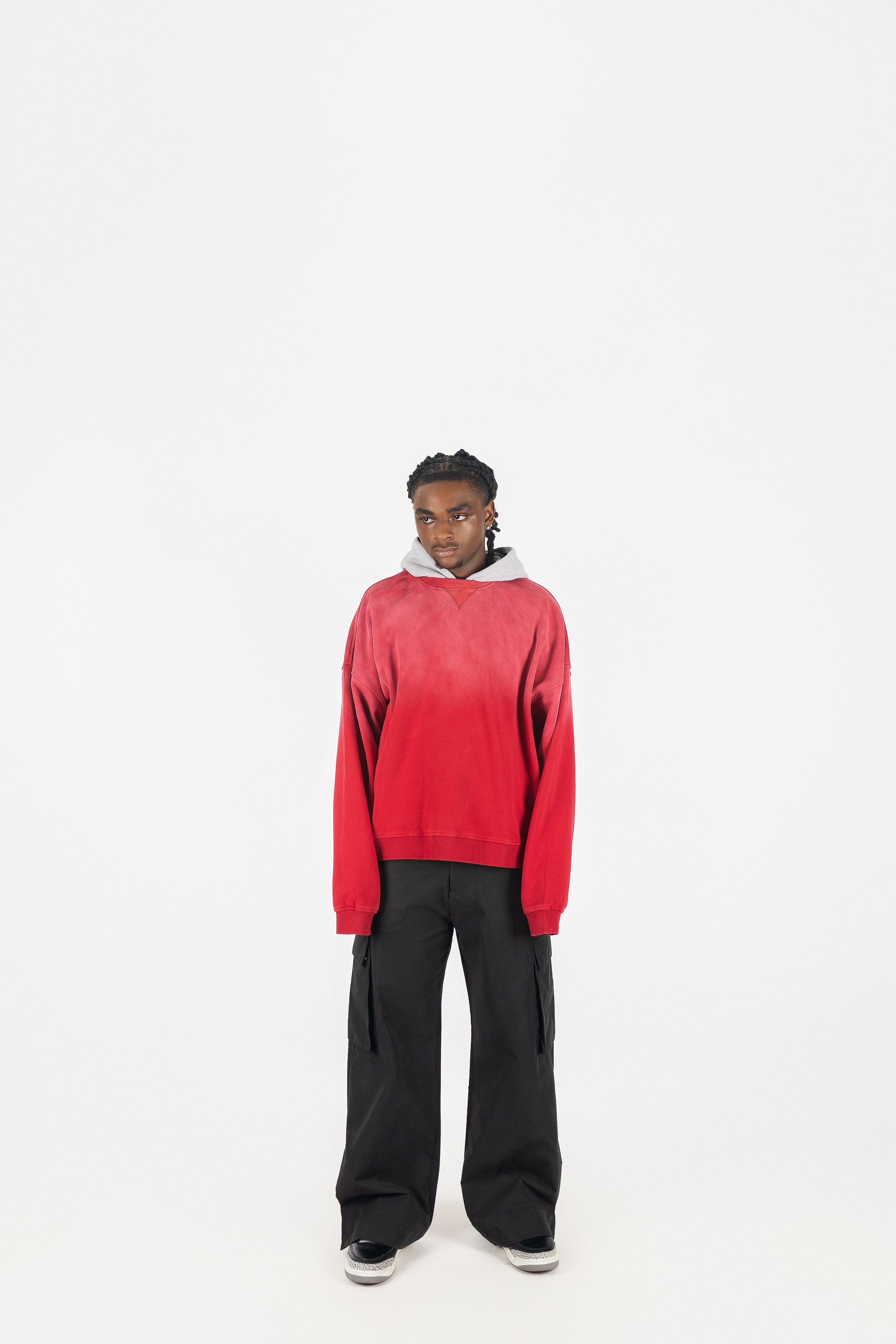 Two Tone Oversized Sun-Dried Hoodie *SIZE DOWN 1 SIZE*