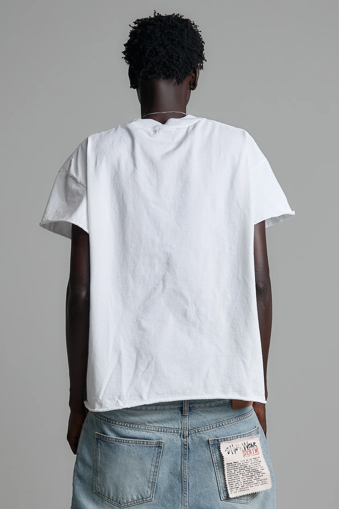 Raw Hem Retro Garment Dye Vintage Tee