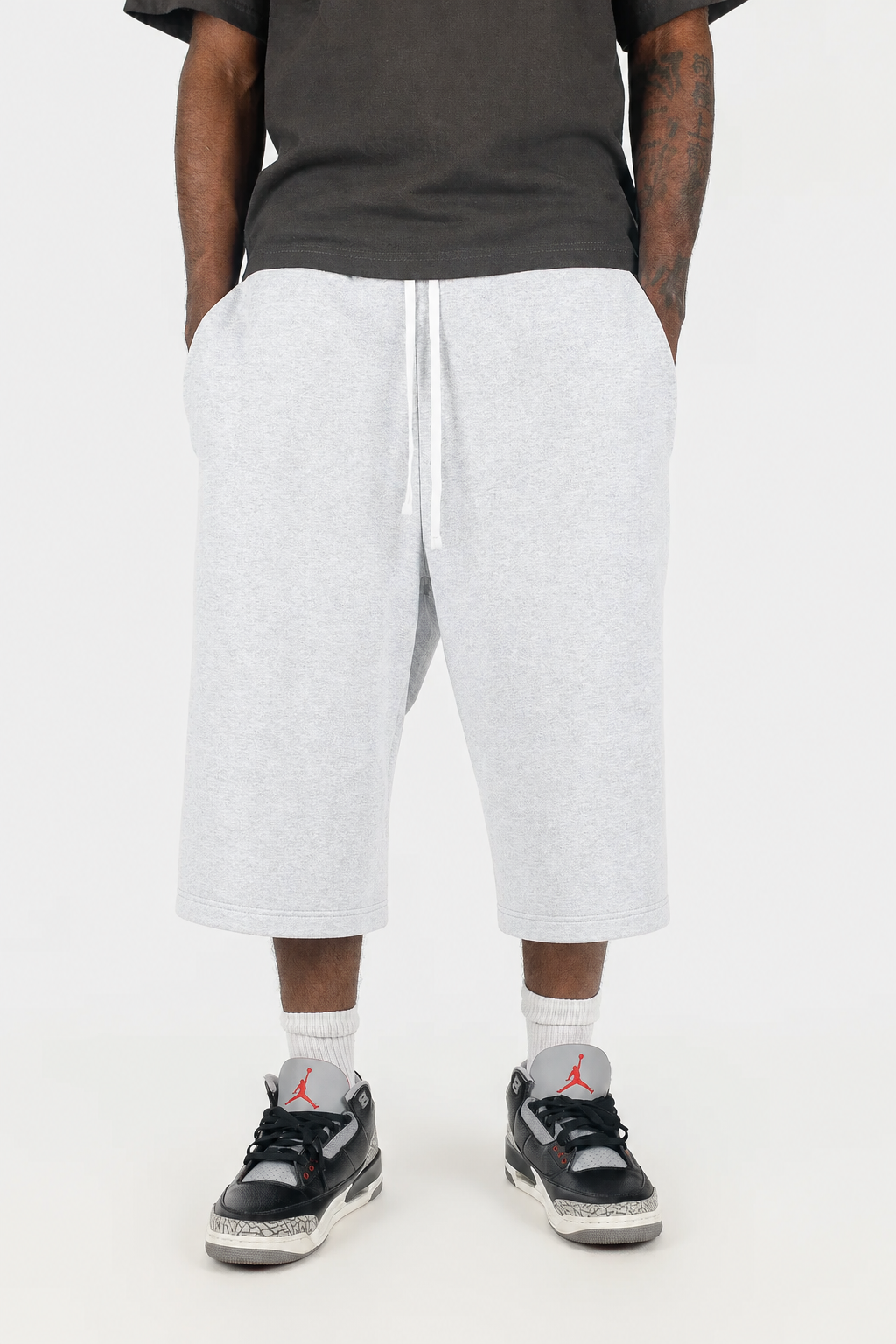 Terry Oversize Long Shorts
