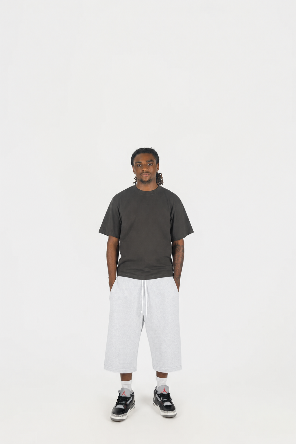 Terry Oversize Long Shorts