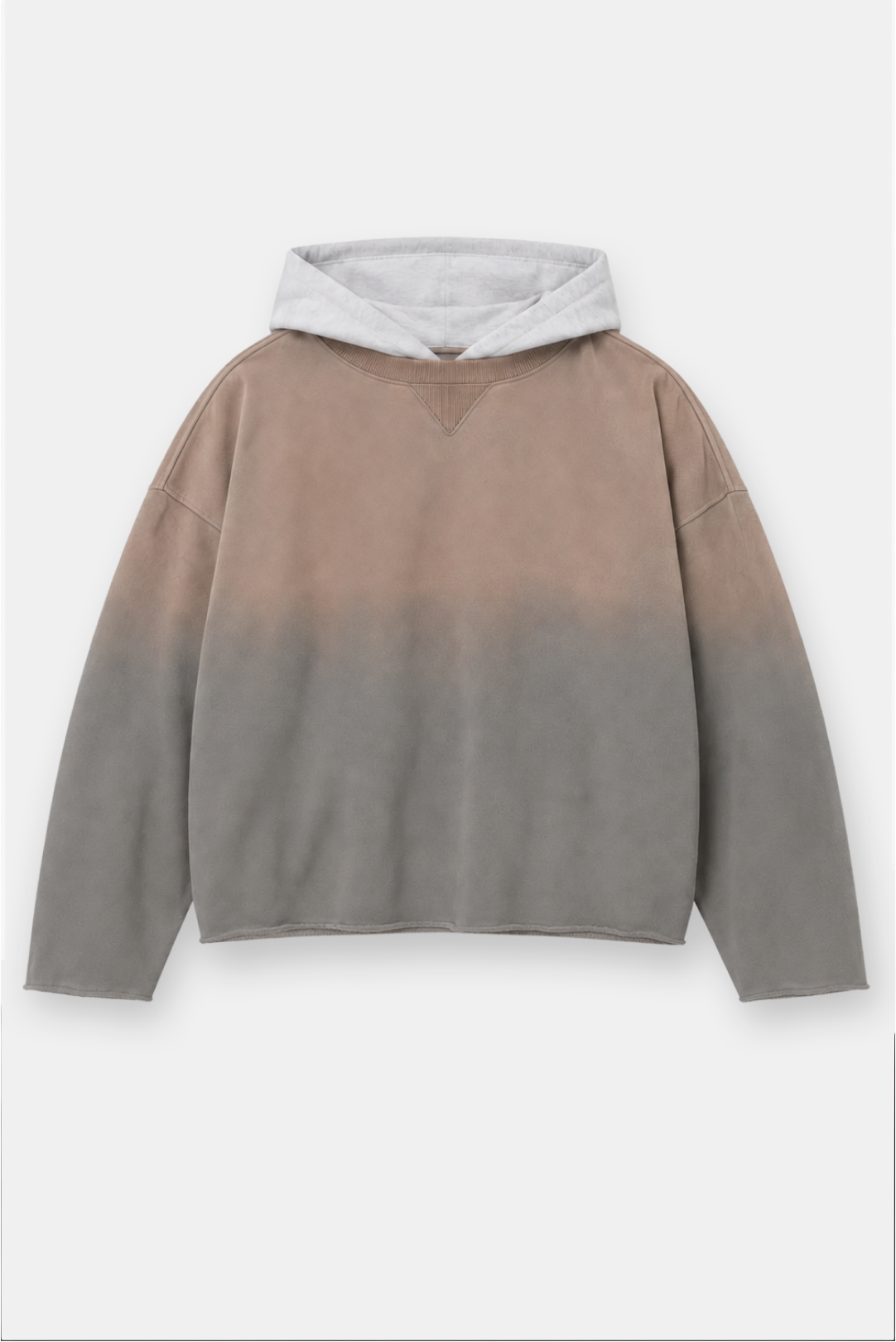 Two Tone Oversized Sun-Dried Hoodie