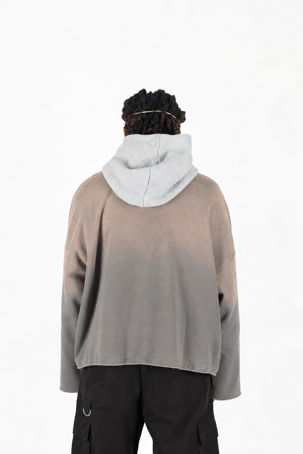 Two Tone Oversized Sun-Dried Hoodie