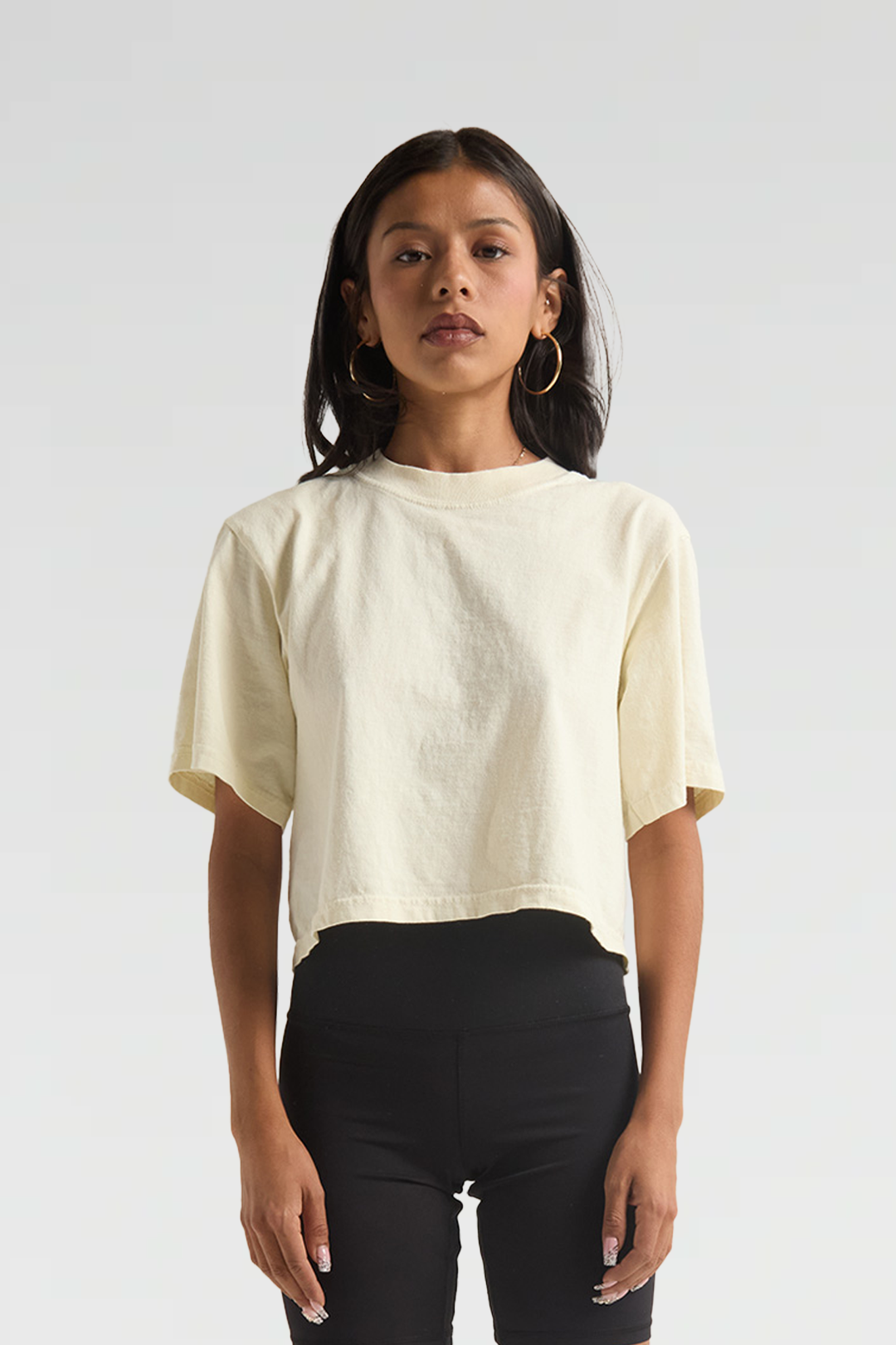 Womens Garment Dye Crop Top