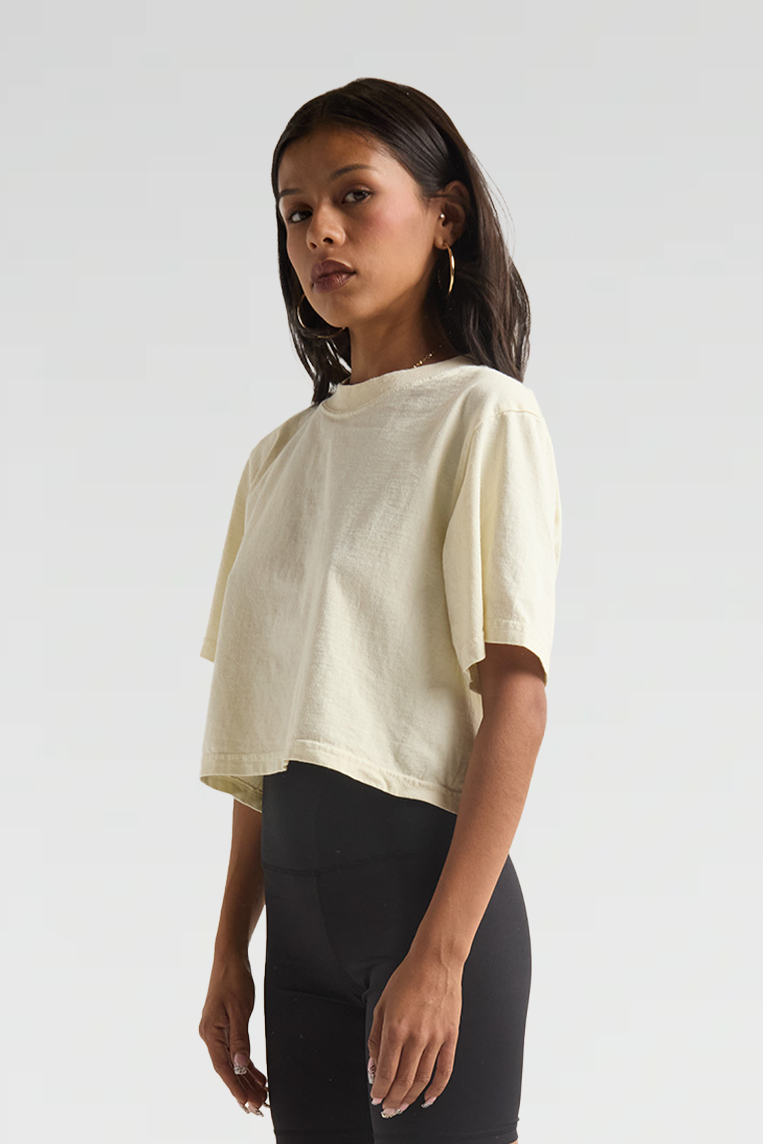 Womens Garment Dye Crop Top