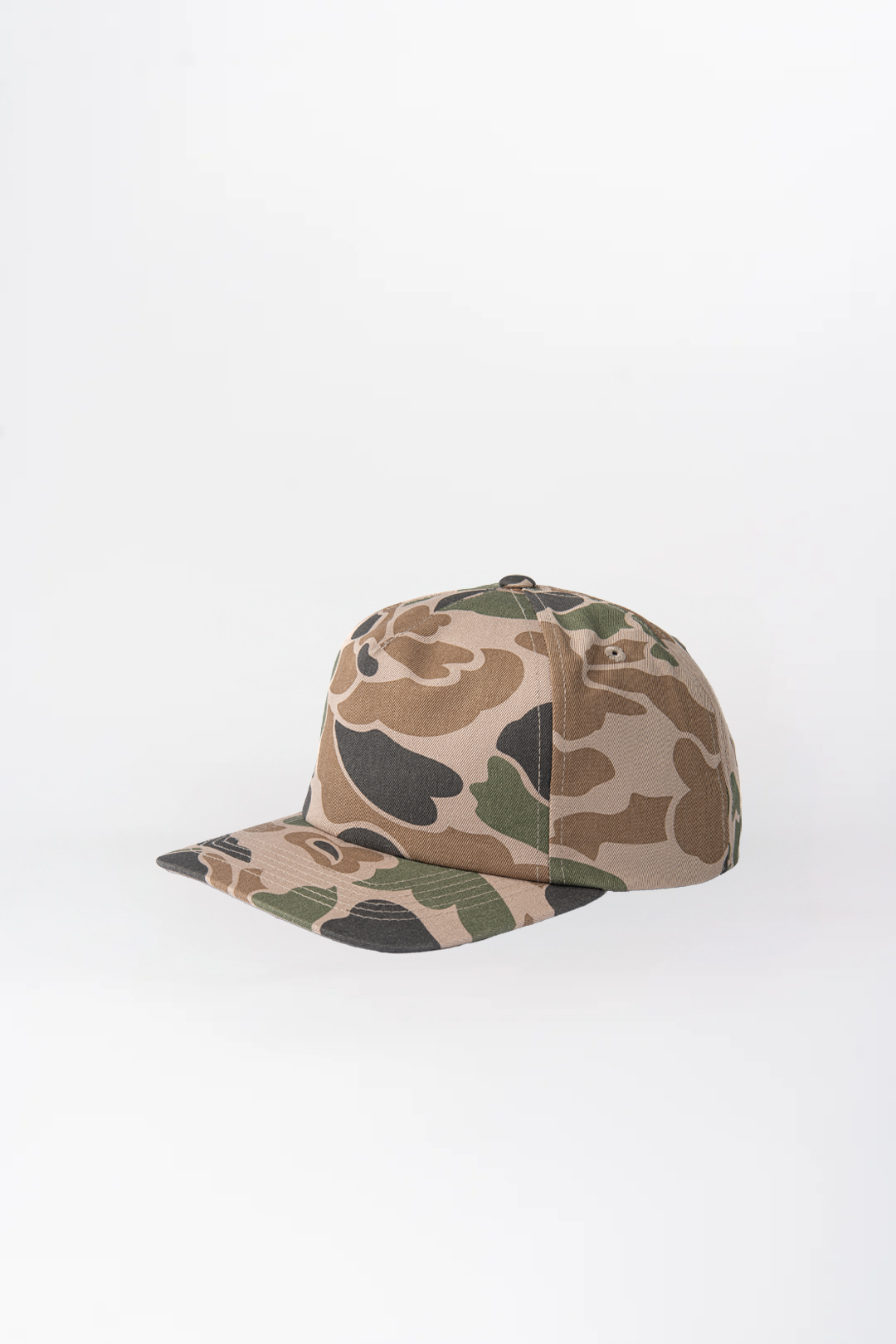 Printed Flat Bill Hat