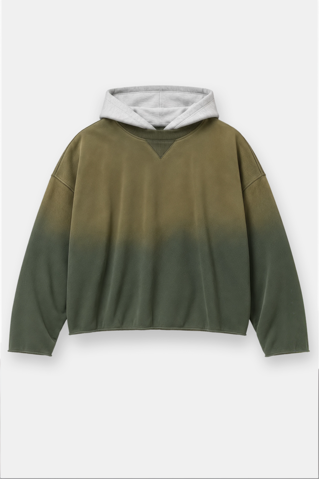Two Tone Oversized Sun-Dried Hoodie