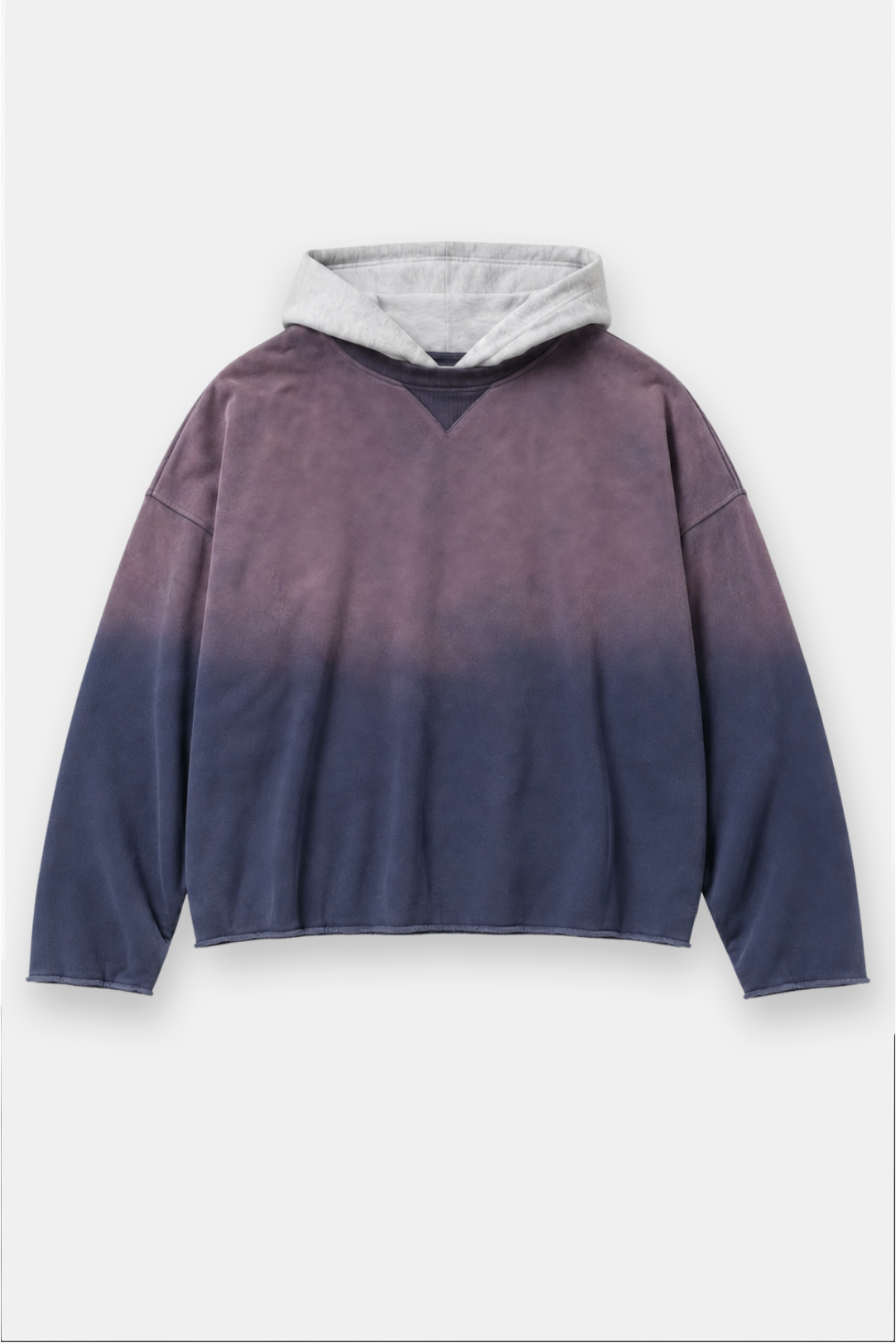 Two Tone Oversized Sun-Dried Hoodie