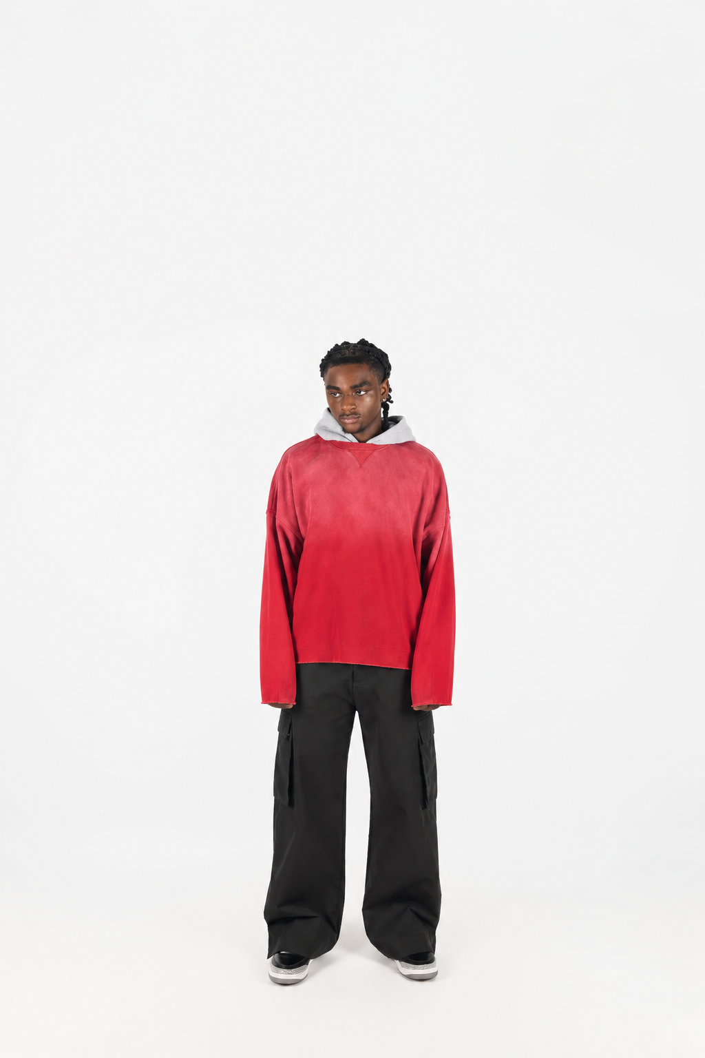 Two Tone Oversized Sun-Dried Hoodie